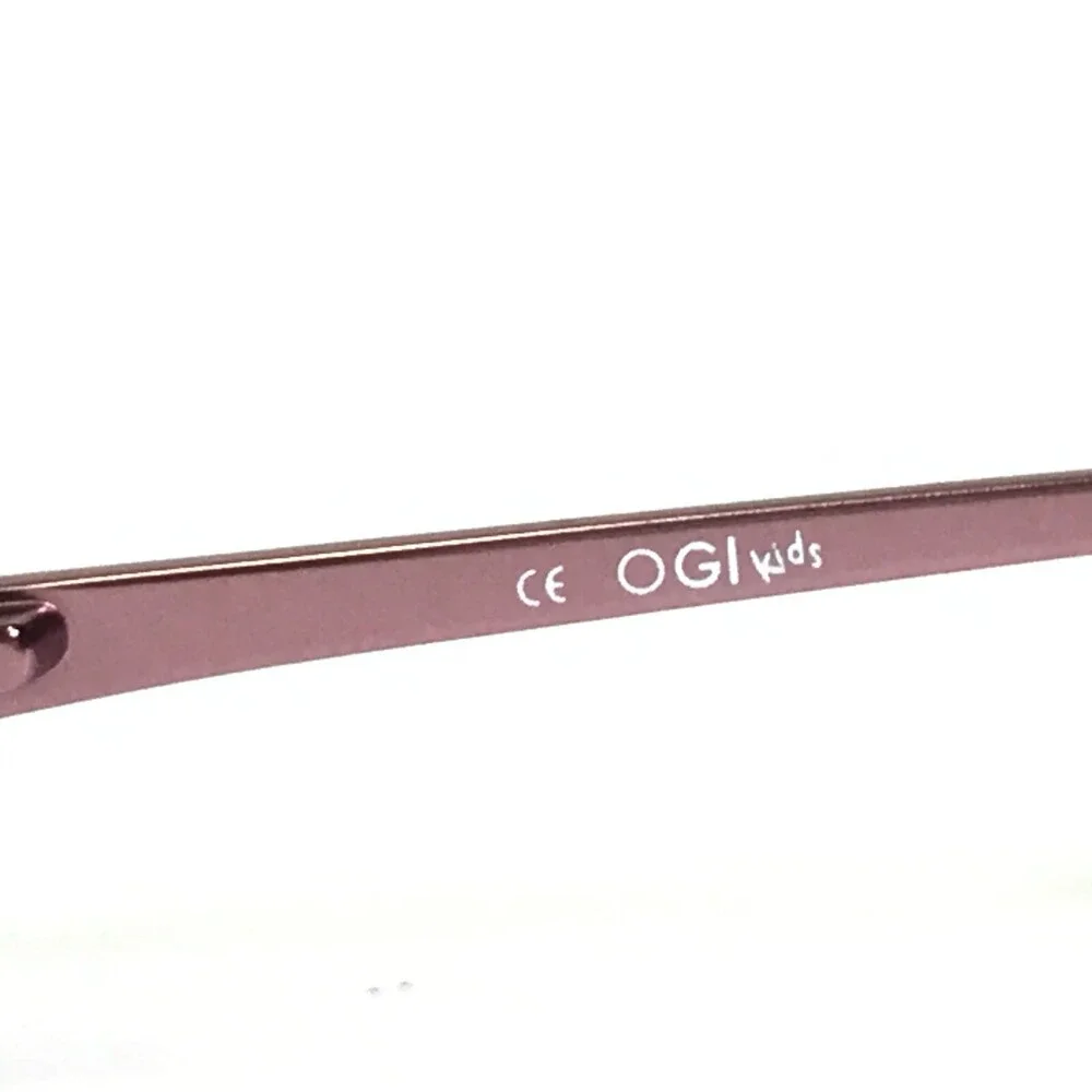OGI Eyeglasses Frames Kids OK56/1243 Purple Rectangular Half Rim 40-18-125